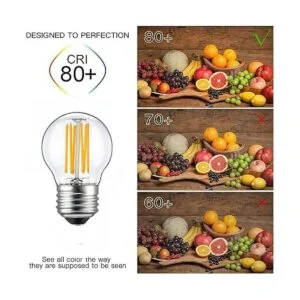 YDJoo G45 Bombilla LED Edison regulable 6W Bombilla de_4