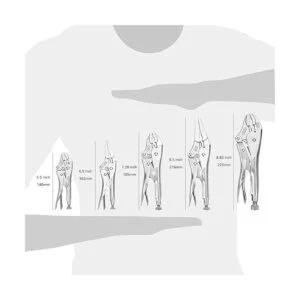 Juego de 5 alicates de bloqueo CRV y cortadores de alambre_6