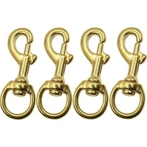 EKEV Clips para cuerda 4 unidades latón de bronce de_1