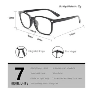 MIGSIR Paquete de 6 lentes de bloqueo de luz azul para_4