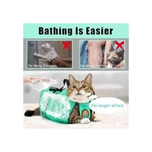 AWOOF Bolsa de aseo para gatos bolsa de baño ajustable_3