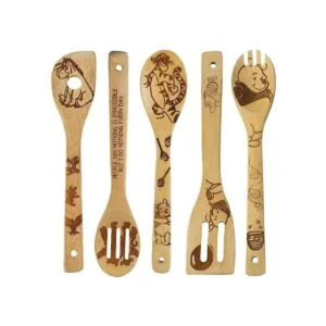 Juego de 5 cucharas de madera para utensilios de cocina_1