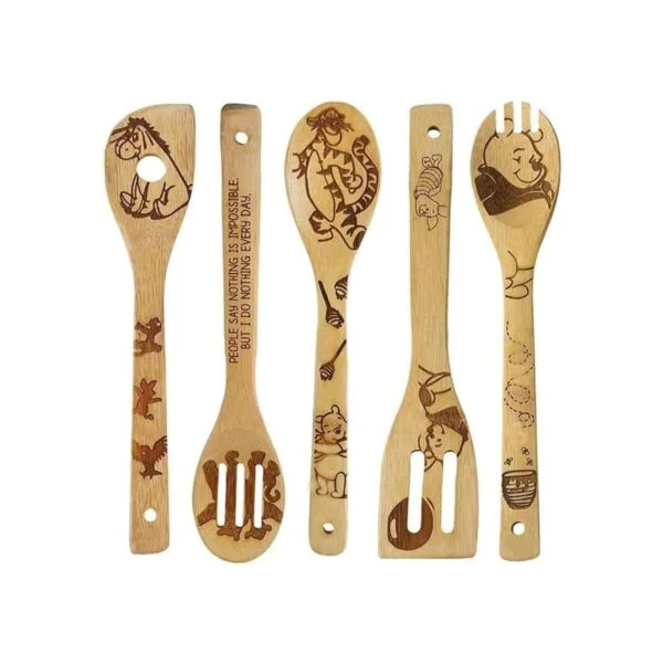 Juego de 5 cucharas de madera para utensilios de cocina_1