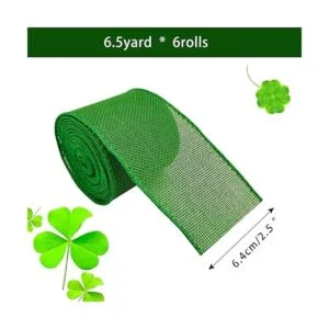 Tlswshsy 4 rollos de cinta con borde de trébol 2.5 24_3