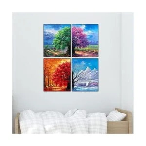 Muzagroo Art Paquete de 4 kits de pintura de diamantes 5D_3