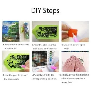 Muzagroo Art Paquete de 4 kits de pintura de diamantes 5D_7