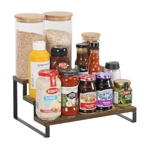 Giikin Estante de especias de 3 niveles estante de madera_7