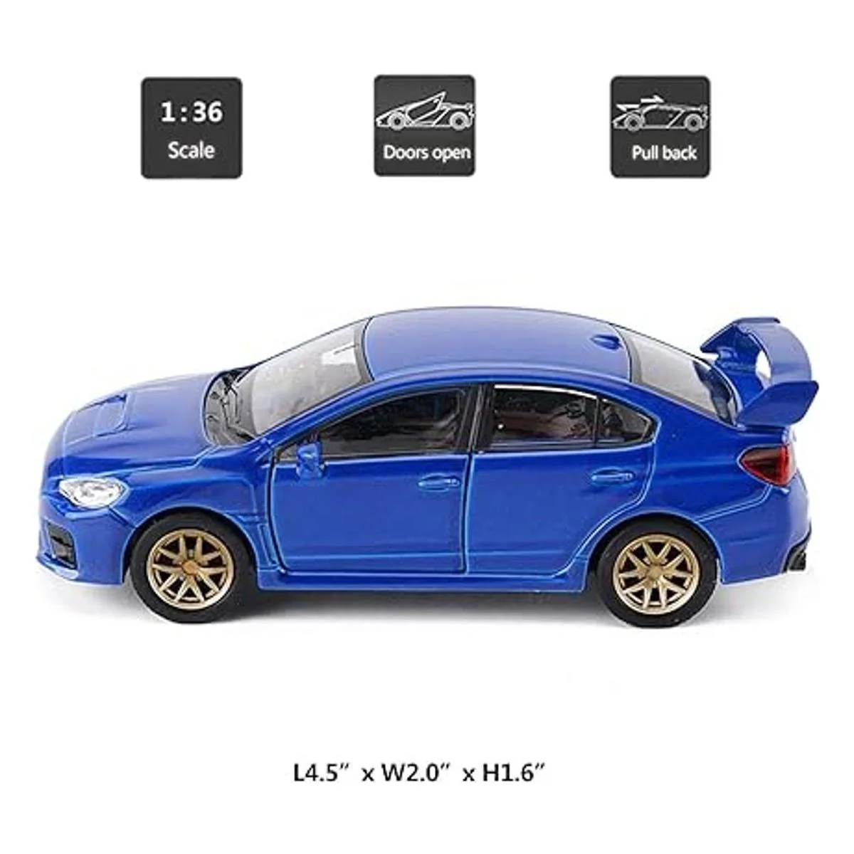 Impreza WRX STI Vehículo de juguete de carreras de autos_2