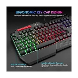 Rii Teclado RK202 RGB para juegos de múltiples colores_2