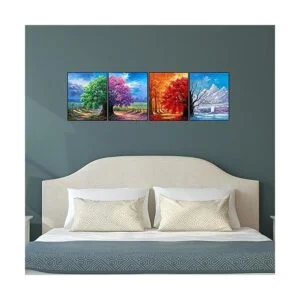 Muzagroo Art Paquete de 4 kits de pintura de diamantes 5D_2