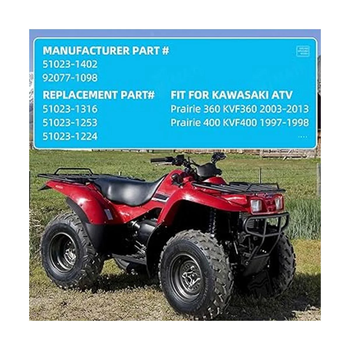 M MATI Juego de palanca de repuesto para Kawasaki Prairie_2