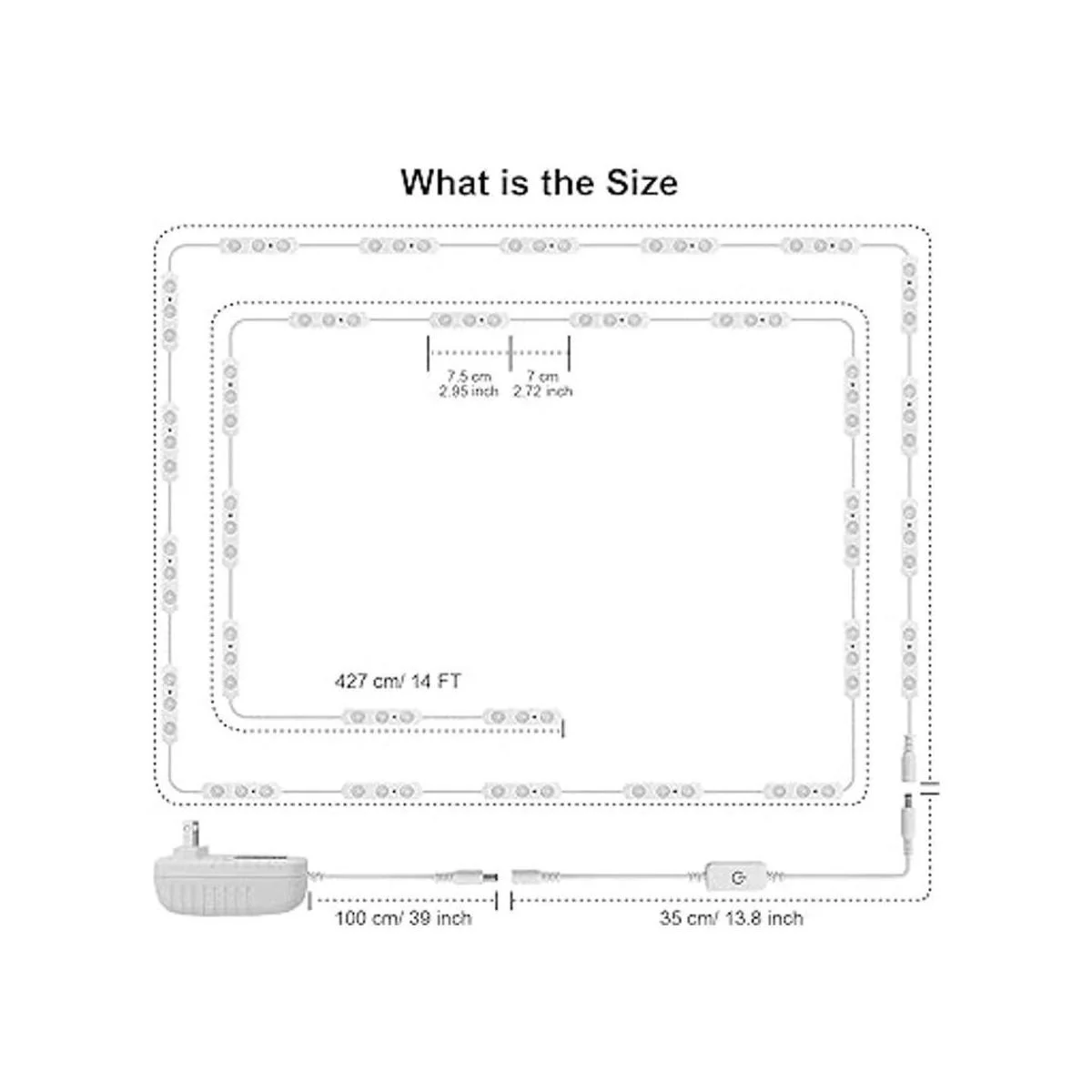 LPHUMEX Hollywood Glam Kit de luces LED de tocador_5