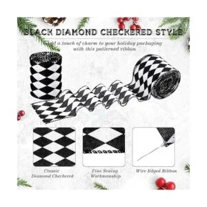 3 rollos de 2.5 pulgadas 30 yardas cinta de arlequín_3