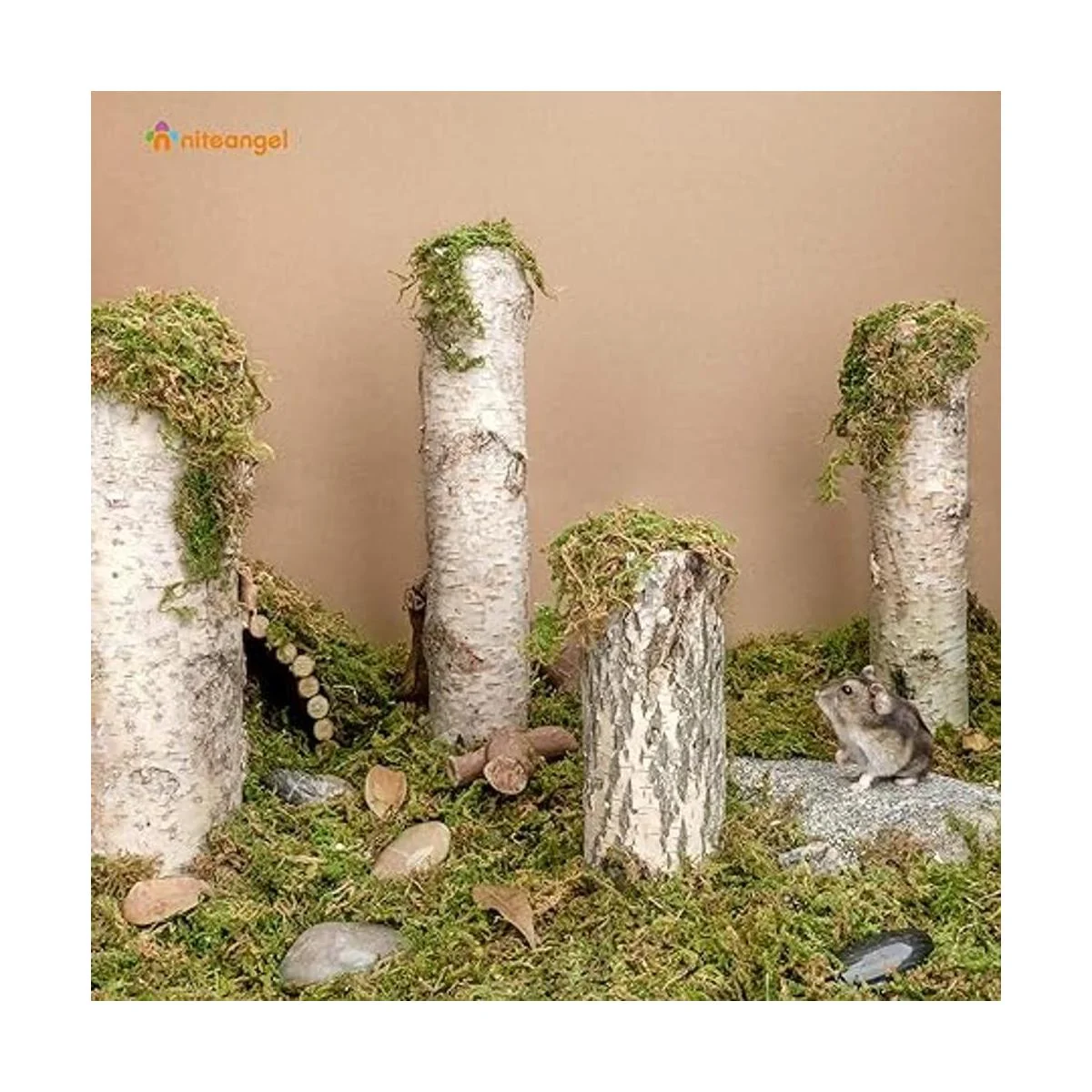 Niteangel Ropa de cama de musgo forestal suave y natural_2