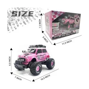 Coche de control remoto para niñas coche RC rosa de 2.4_6