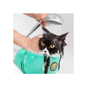 AWOOF Bolsa de aseo para gatos bolsa de baño ajustable_4