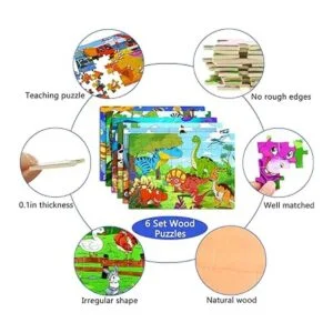 Rompecabezas para niños de 4 a 8 años paquete de 6_3