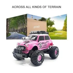 Coche de control remoto para niñas coche RC rosa de 2.4_5
