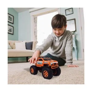 Monster Truck Vehículo motorizado naranja con luces y_4