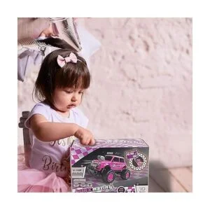 Coche de control remoto para niñas coche RC rosa de 2.4_4
