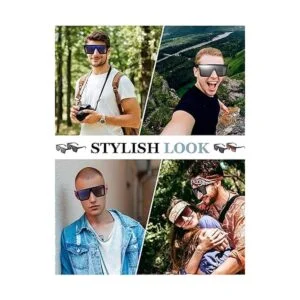 4 pares de gafas de sol de gran tamaño con parte superior_5