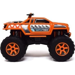 Monster Truck Vehículo motorizado naranja con luces y_2
