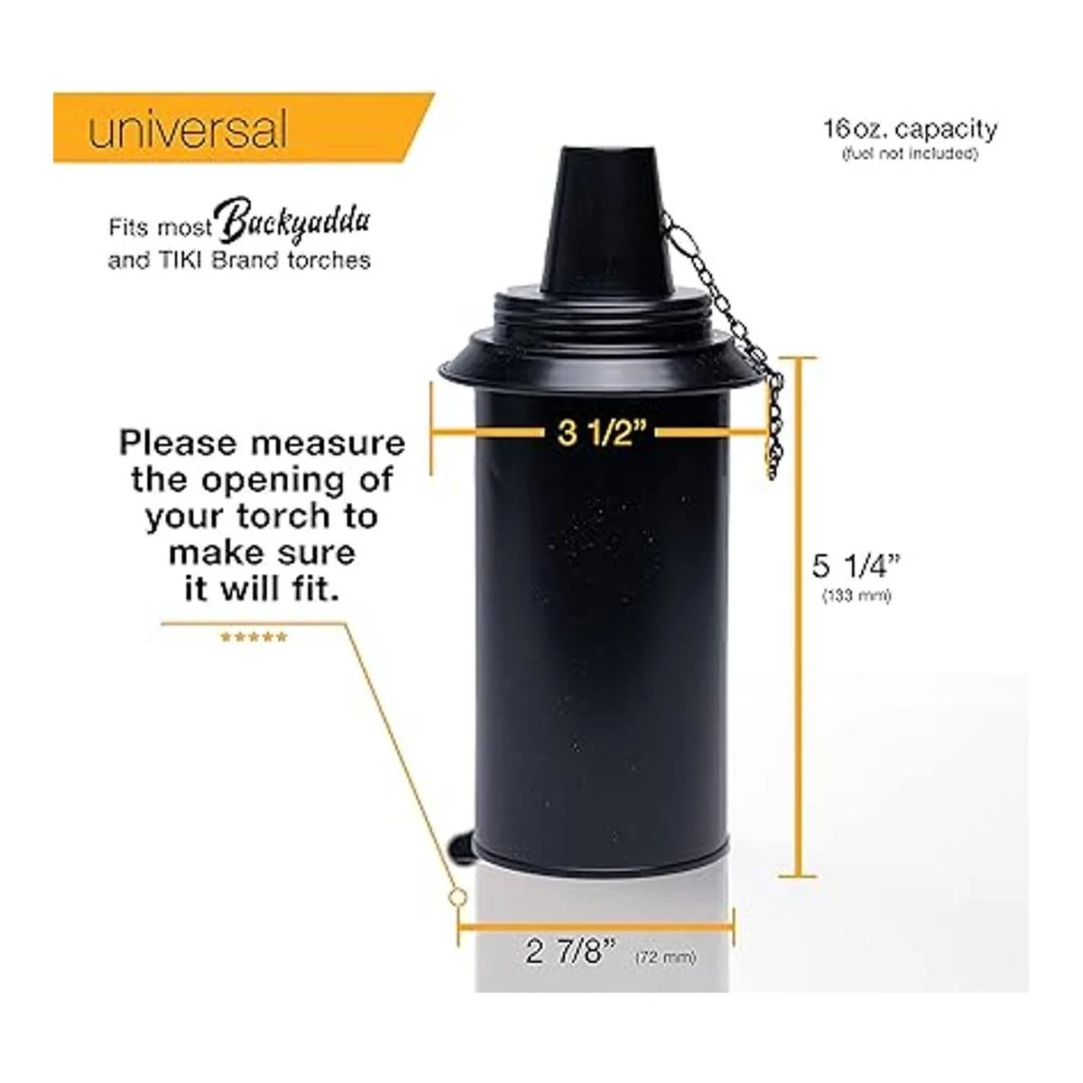 Backyadda Botes de repuesto de antorcha 16 onzas._6