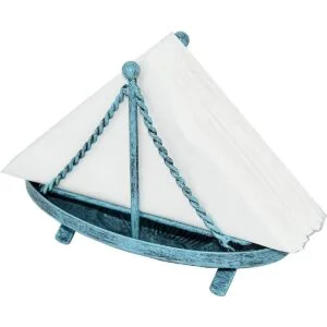 OwlGift Servilletero de metal con forma de velero_2