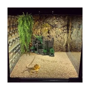 PINVNBY Castillo clásico de resina para reptiles hábitat_6