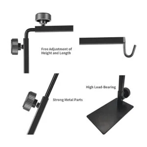 BOURDSERK Reptile Lamp Stand Adjustable 1631 Inch Domes_4