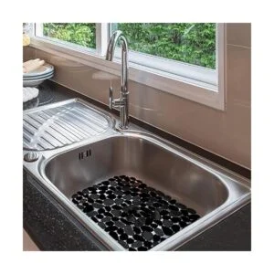 Coopay Juego de 4 alfombrillas para fregadero de cocina_7