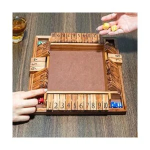 Funliktod Juego de dados clásicos de madera para 1 a 4_6