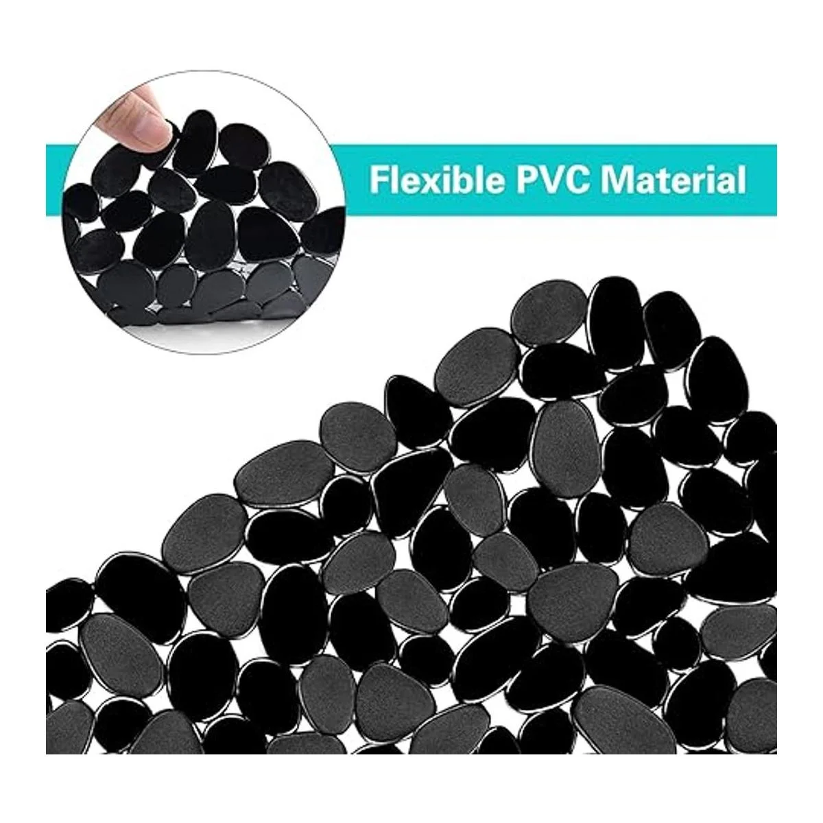 Coopay Juego de 4 alfombrillas para fregadero de cocina_3