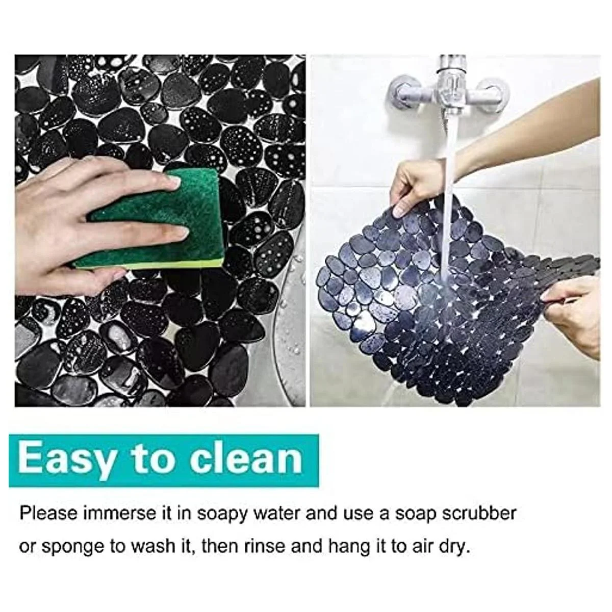 Coopay Juego de 4 alfombrillas para fregadero de cocina_6