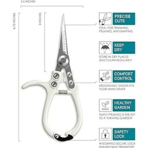 LOOPSEED Tijeras de podar plantas tijeras de recortar_2