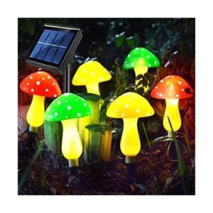 Luces solares de hongos para jardín para exteriores_1