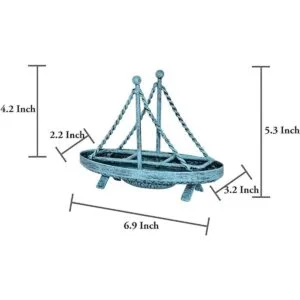 OwlGift Servilletero de metal con forma de velero_7
