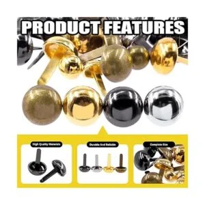 Mardatt t Juego de 1200 piezas de 5 tamaños de mini brads_3