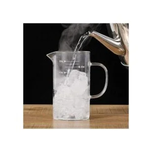 Vasos medidores de vidrio de 1 litro con tapa jarra_6