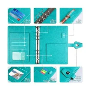 Cuaderno de carpeta A5 rellenable organizador de 6_3