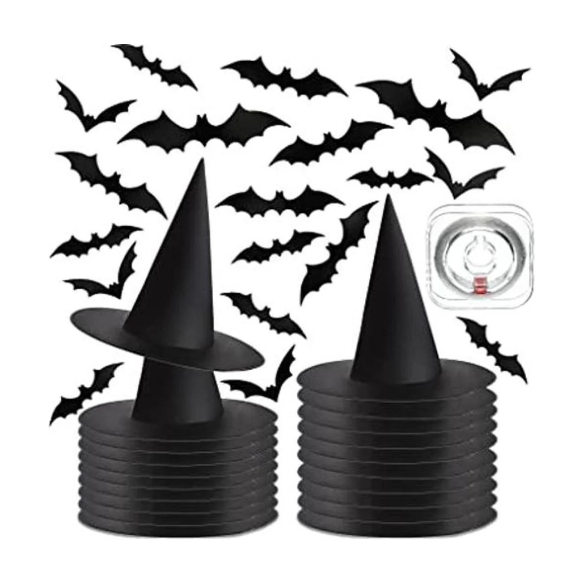 20 piezas de sombrero de bruja de Halloween sombrero de_1