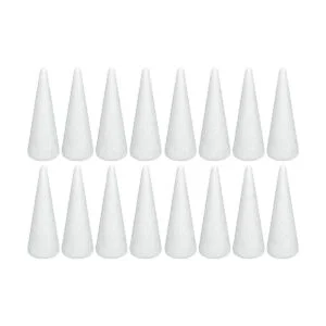Crafjie Paquete de 16 conos de espuma para manualidades_1