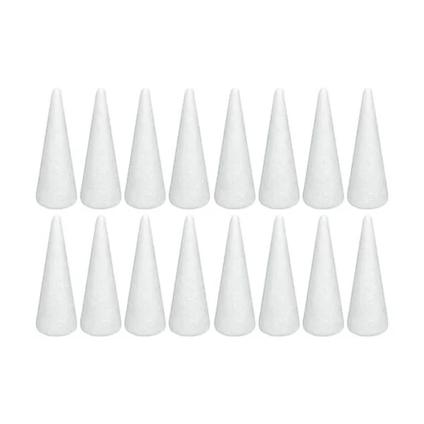 Crafjie Paquete de 16 conos de espuma para manualidades_1