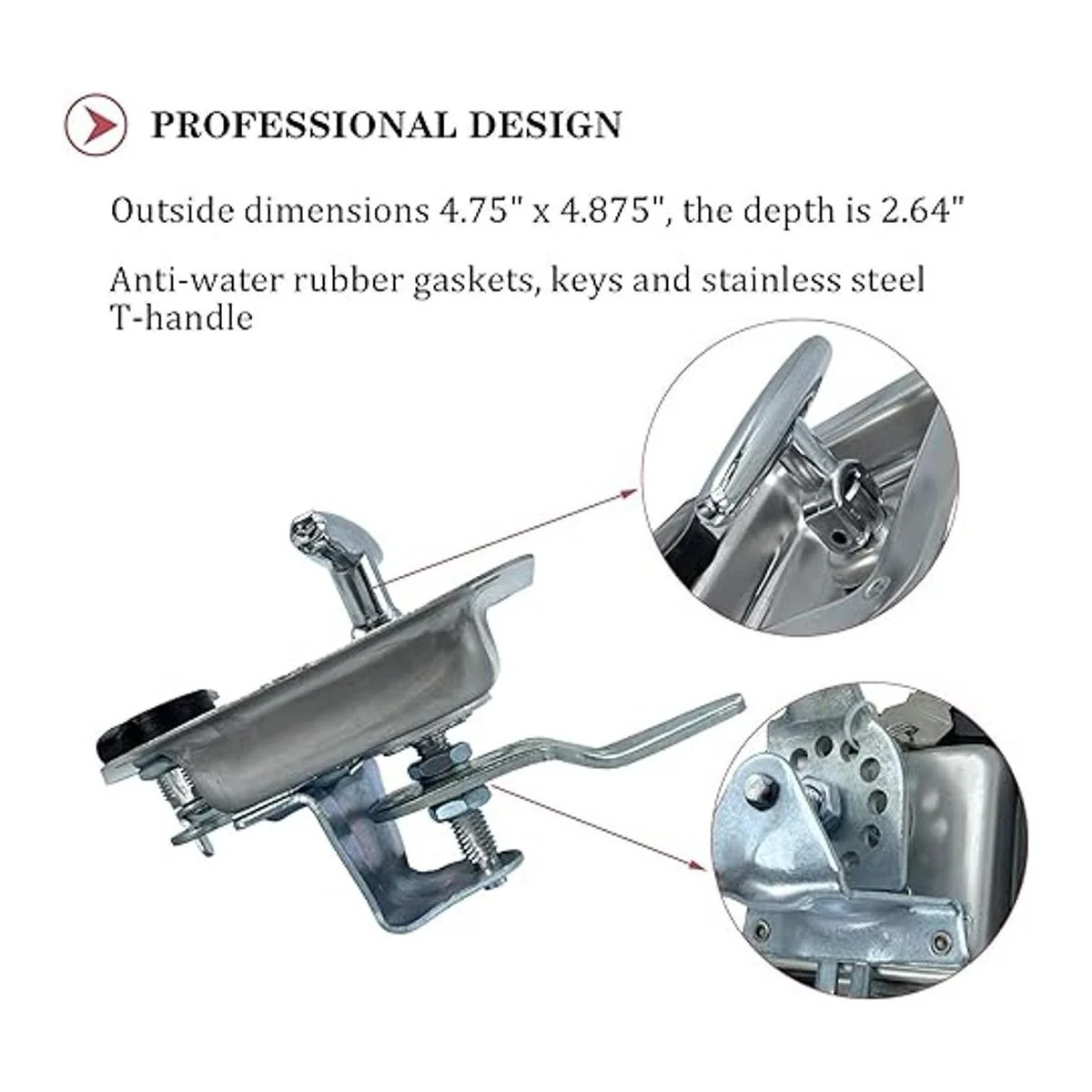 L8815 Caja de herramientas con pestillo de mango en T con_5