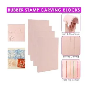 WerkWeit 12 piezas Bloques de tallado de goma con_4