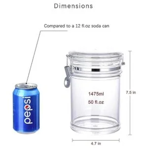 Bote acrílico reforzado X grande con abrazadera de_3