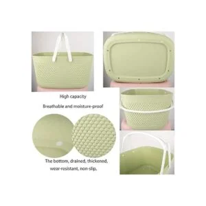 Cesta de ducha portátil de gran capacidad organizador de_3