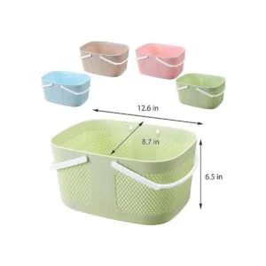 Cesta de ducha portátil de gran capacidad organizador de_5