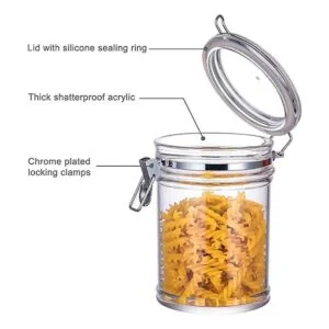 Bote acrílico reforzado X grande con abrazadera de_2