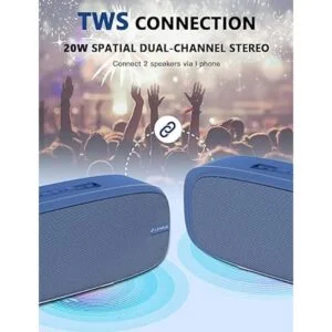LENRUE Altavoz Bluetooth altavoz portátil inalámbrico con_3